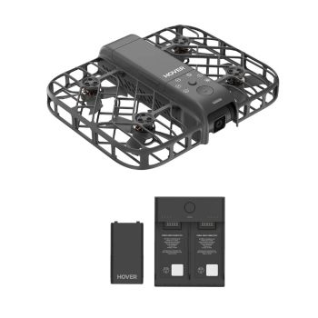 HOVER 超輕自拍飛行相機(黑色-2電池加隨身雙位充電座 Combo套裝) X1SMART/BLACK