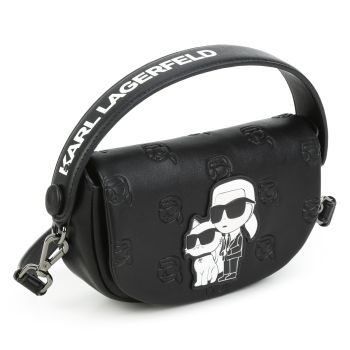 KARL LAGERFELD KIDS Coated Fabric Shoulder Bag